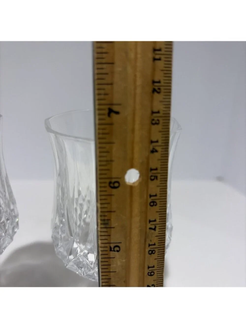Vintage Cristal D'Arques Longchamp Wine Glasses Lead Crystal 6 Oz Set of 4